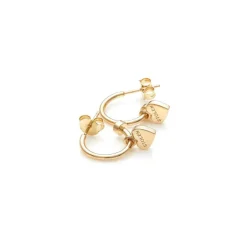 Stolen Girlfriends Club Heart Sleeper Earrings | Gold