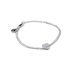Stolen Girlfriends Club Love Claw Bracelet | Silver | Blue Lace Agate | 20cm