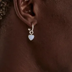 Stolen Girlfriends Club Love Anchor Blue Lace Agate Earrings