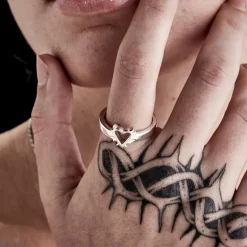 Stolen Girlfriends Club Mini Heart Spike Ring