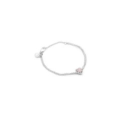 Stolen Girlfriends Club Rose Quartz Love Claw Bracelet | Silver
