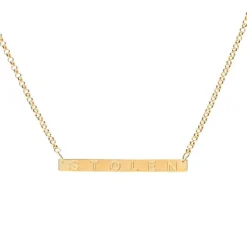 Stolen Girlfriends Club Stolen Plank Necklace | Silver Gold Plated