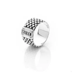 Stolen Girlfriends Club Snake Wide Band Ring