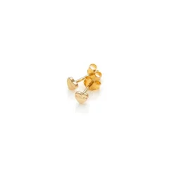 Stolen Girlfriends Club Tiny Stolen Heart Earrings - Gold Plated