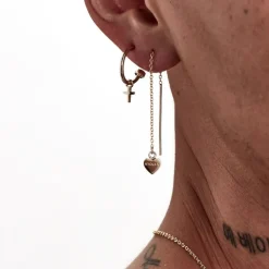 Stolen Girlfriends Falling Stolen Heart Earrings | Gold Plated