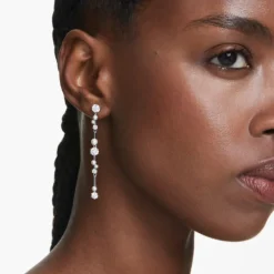 Swarovski | Constella | Crystal Pearl | Silver | Drop Earrings