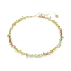 Swarovski | Gema | Mixed Cut | Multi Coloured Crystals | Gold | Tennis | Necklace