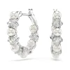 Swarovski | Matrix | Crystal Pearl | Silver | Hoop Earrings