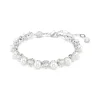 Swarovski | Matrix | Pearl Crystals | Rhodium | Tennis | Bracelet