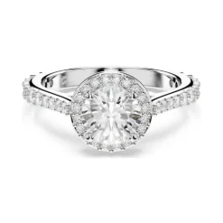 Swarovski | Una Angelic | Rhodium Plated | Ring | Size 52