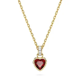 Swarovski Chroma Red Heart Pendant | Gold Plated