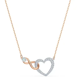 Swarovski Hyperbola Infinity & Heart Necklace