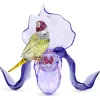 Swarovski Idyllia Gouldian Finch and Orchid
