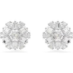 Swarovski Idyllia Stud Earrings | Mixed Cuts | Rhodium