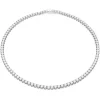 Swarovski Matrix Tennis Necklace | Rhodium Plated