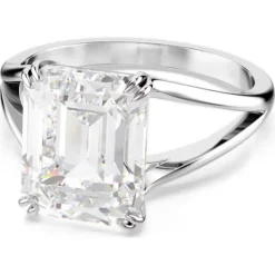 Swarovski Stilla Cocktail Ring | Rhodium Plated | 58