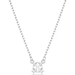 Swarovski Stilla Rhodium Plated Pendant