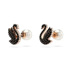 Swarovski Swan Stud Earrings