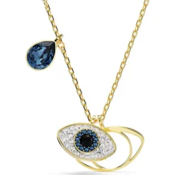 Swarovski Yellow Gold Plated Symbolica Evil Eye Pendant
