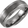 Tungsten Band with Double Edge (W)