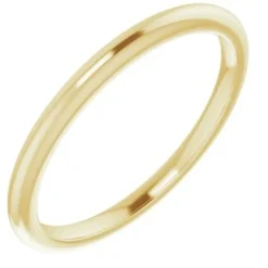 Vida 14k Yellow Gold Plain Band | Size N