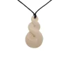 Wild at Heart Carved Bone Triple Twist Necklace