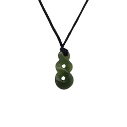 Wild at Heart Double Twist 22mm Pounamu Pendant