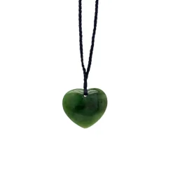 Wild At Heart 35mm Pounamu Heart Pendant
