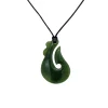Wild at Heart NZ Greenstone Hook Pendant
