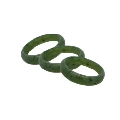 Wild at Heart NZ Greenstone 4mm Wide Ring