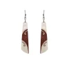 Wild at Heart NZ Hand Painted Carved Bone Earrings