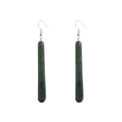 Wild at Heart Pounamu Drop Earrings | Sterling Silver