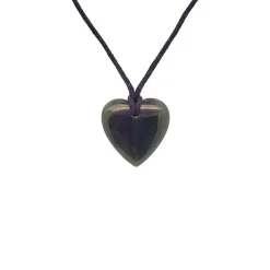 Wild at Heart Pounamu 20mm Heart Pendant
